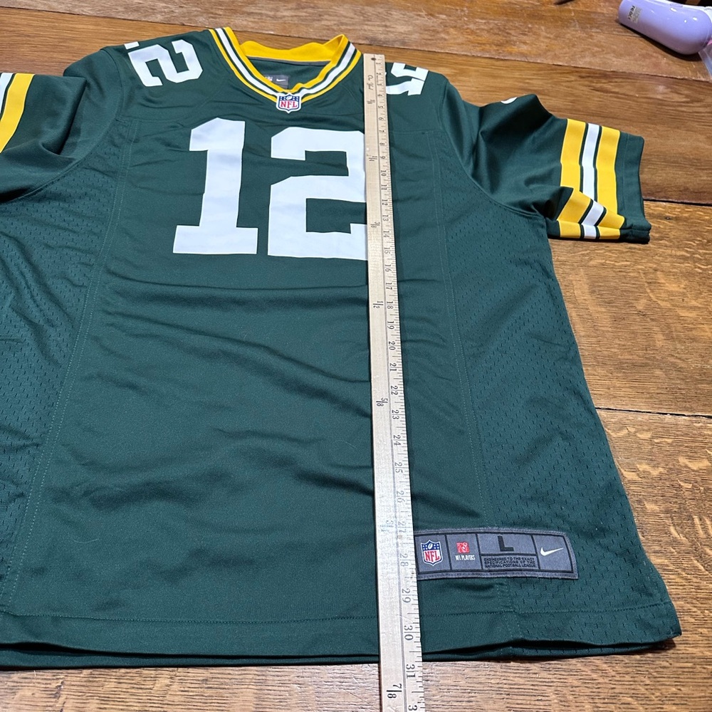 Nike Green Bay Packers Aaron Rogers on field  Jersey sz large (F) - Picture 7 of 8